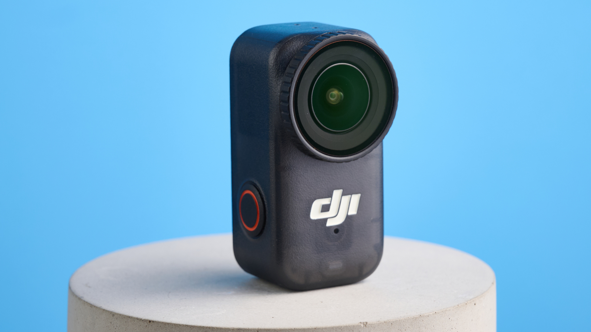 DJI Osmo Nano against a blue background