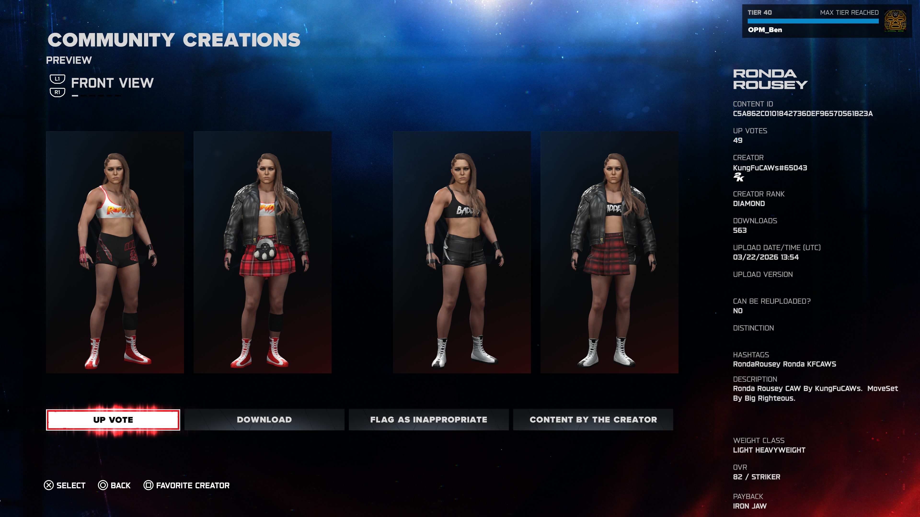 Ronda Rousey gets a WWE 2K26 CAW fresh off debuting in AEW
