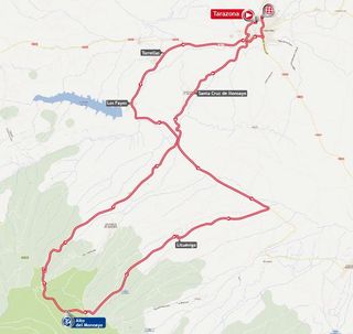 2013 Vuelta a Espana stage 11 map