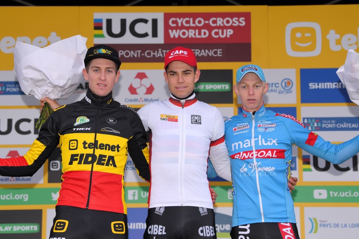 The podium finishers