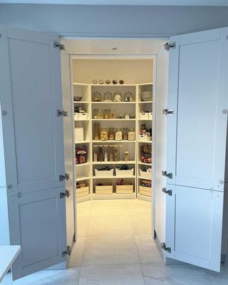 IKEA pantry hack with Billy bookcases
