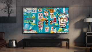 Samsung art store with Jean-Michel Basquiat