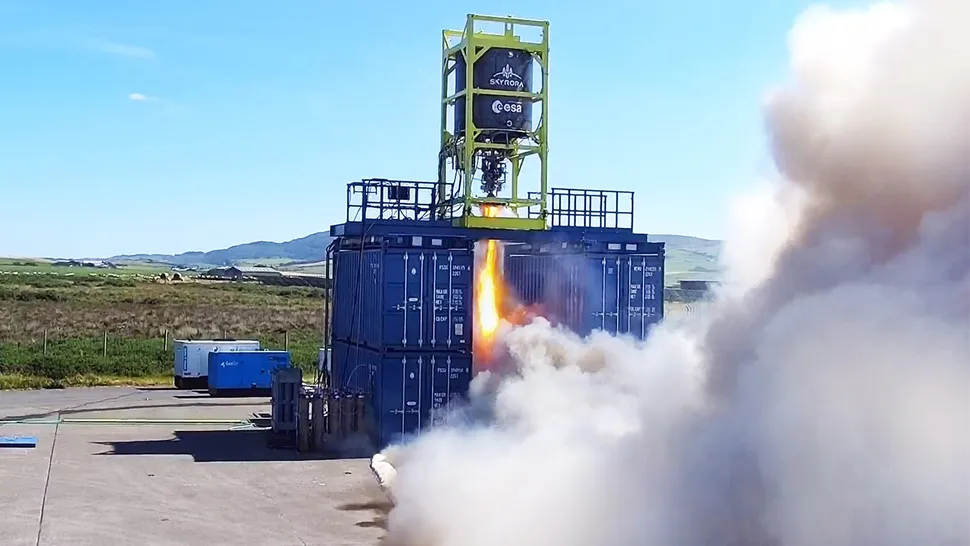 Static fire on shipping containers