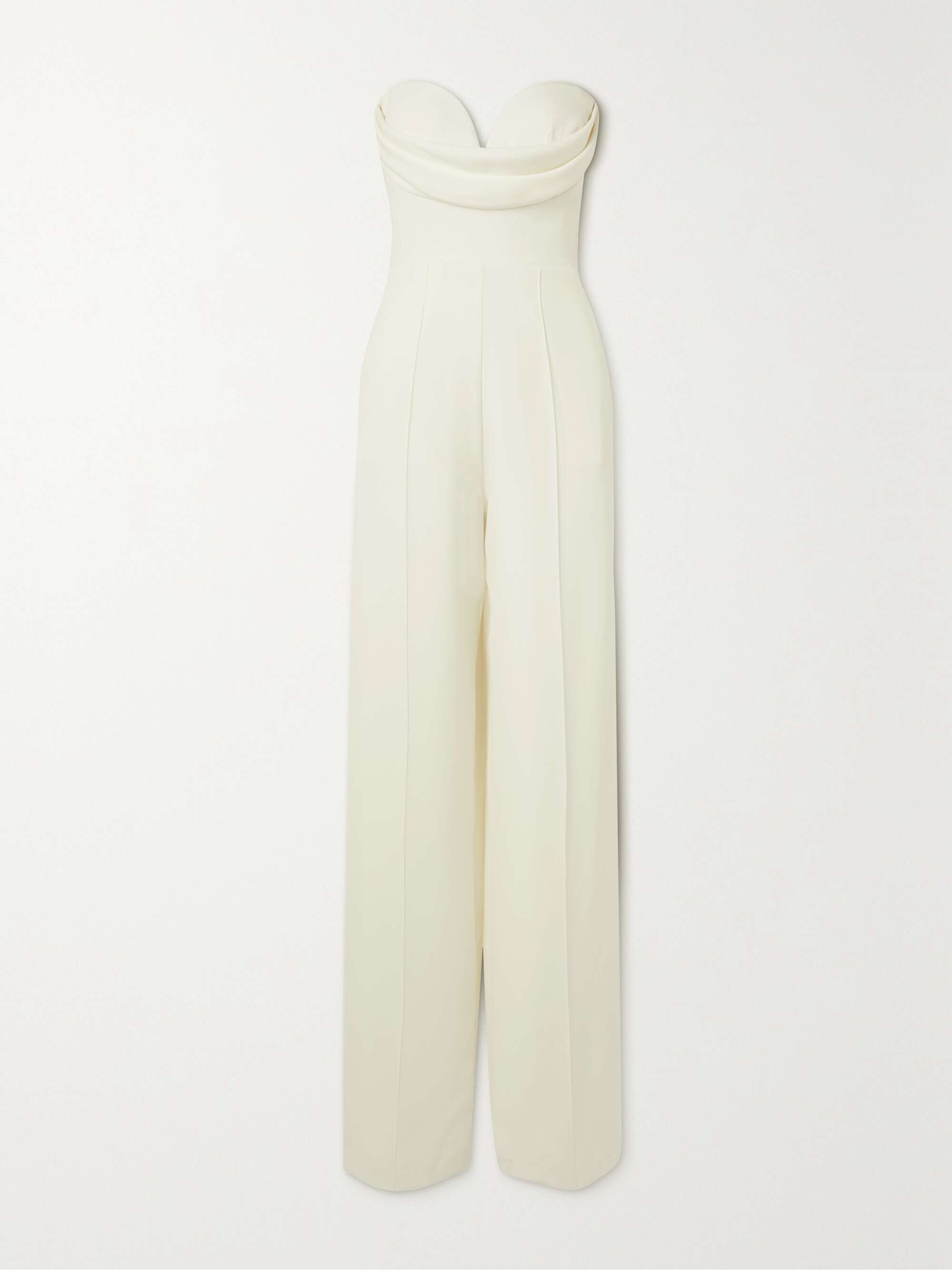 Hayden Strapless Draped Crepe Jumpsuit