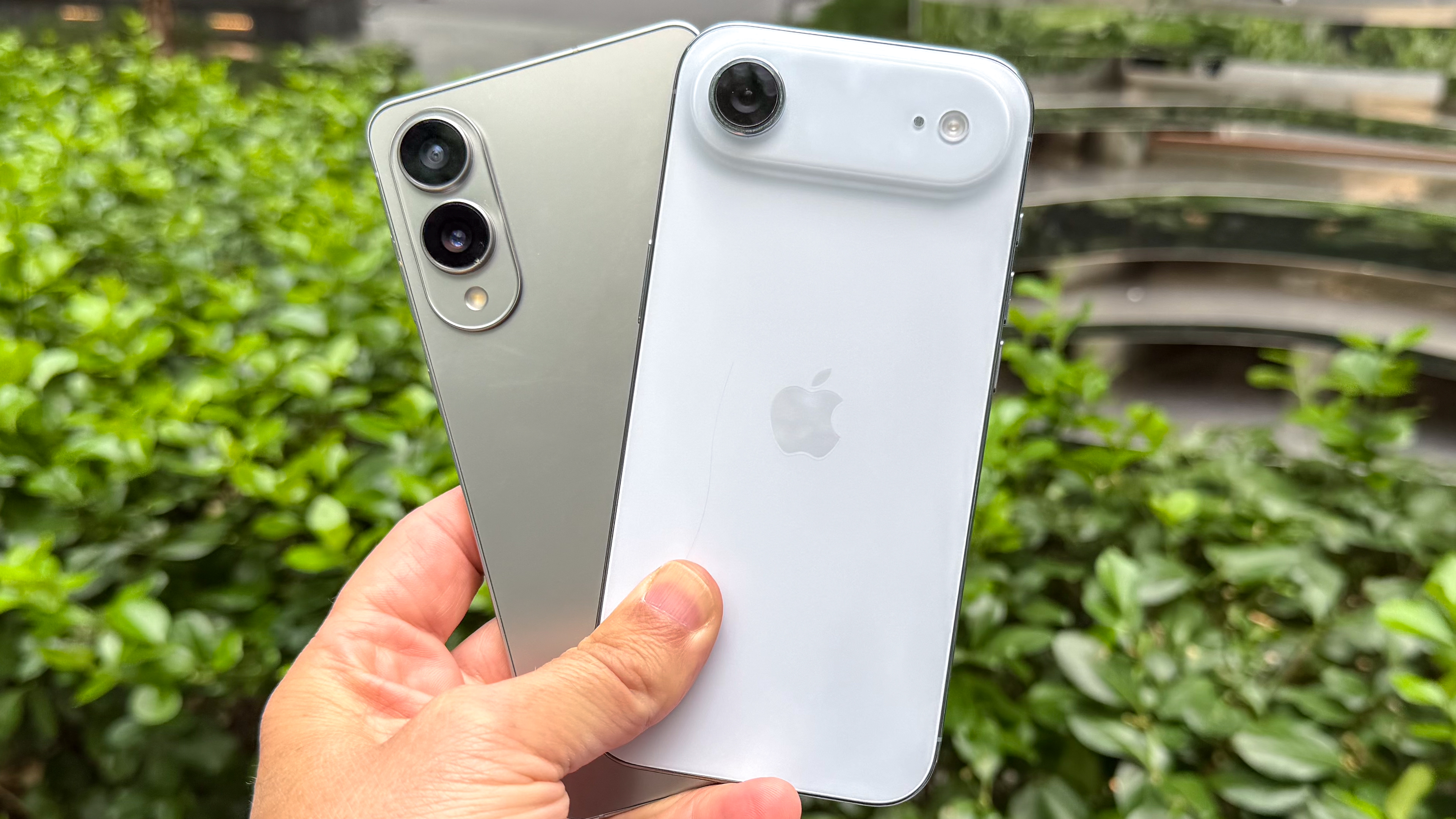 iPhone Air shown in hand