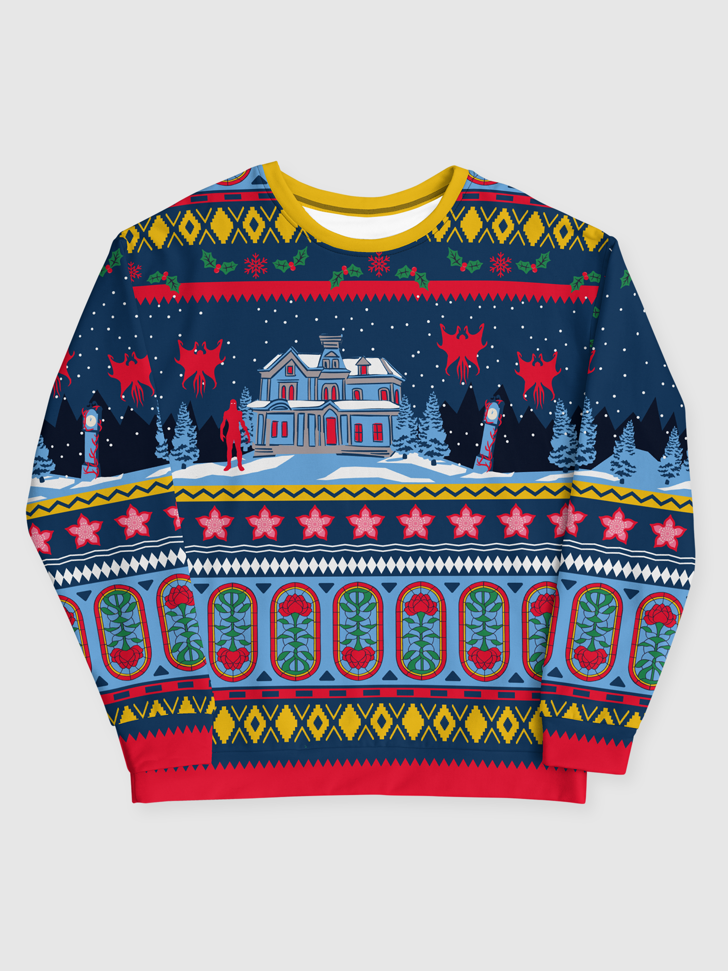 Stranger Things Hawkins Holiday Unisex Sweatshirt- Xs