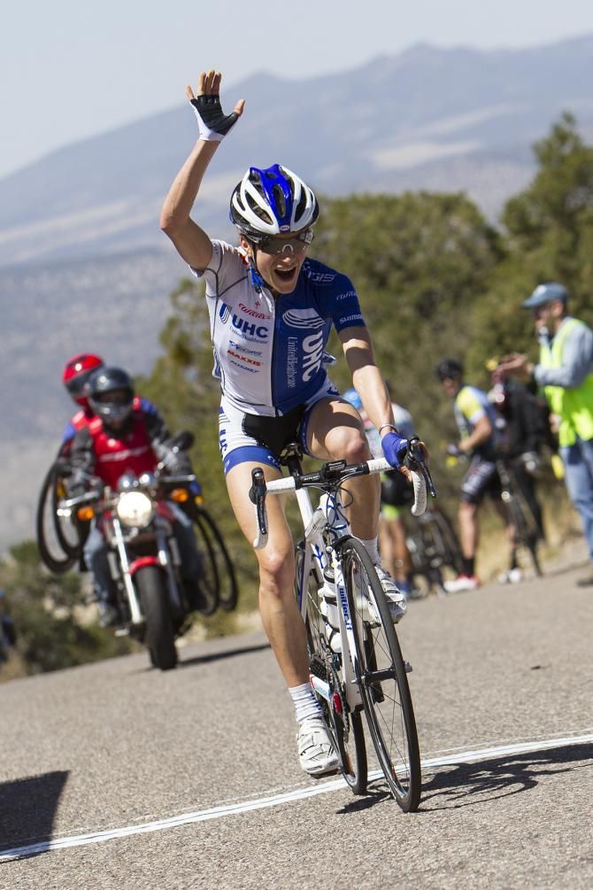 Mara Abbott (UnitedHealthcare Pro Cycling Team) claims the stage win