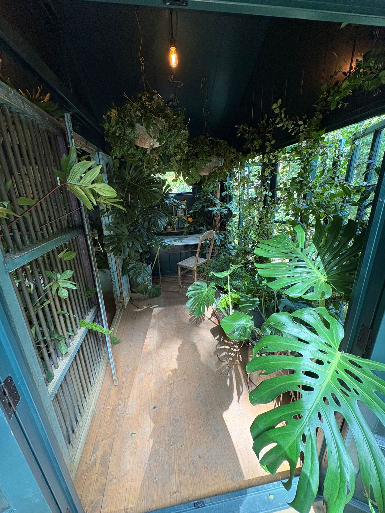 view of the interior of Petersham Nurseries stand at RHS Chelsea