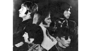 Buffalo Springfield, clockwise from top left: Dewey Martin, Stephen Stills, Neil Young, Bruce Palmer and Richie Furay