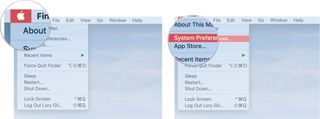 Click on the Apple Icon in the Menu Bar, then click on System Preferences