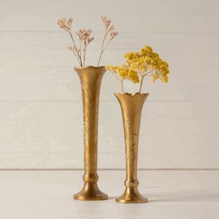 Flannery Etched Bud Vase