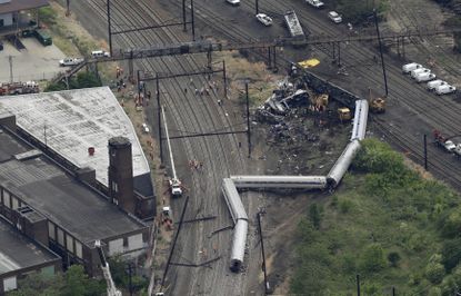 The train was reportedly going almost double the speed limit when it derailed.