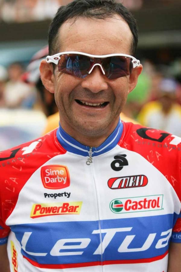 Libardo Nino Corredor is happy to have the overall lead