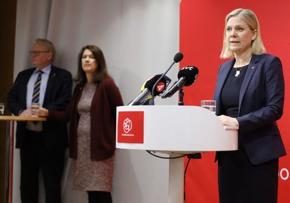 Swedish Prime Minister Magdalena Andersson