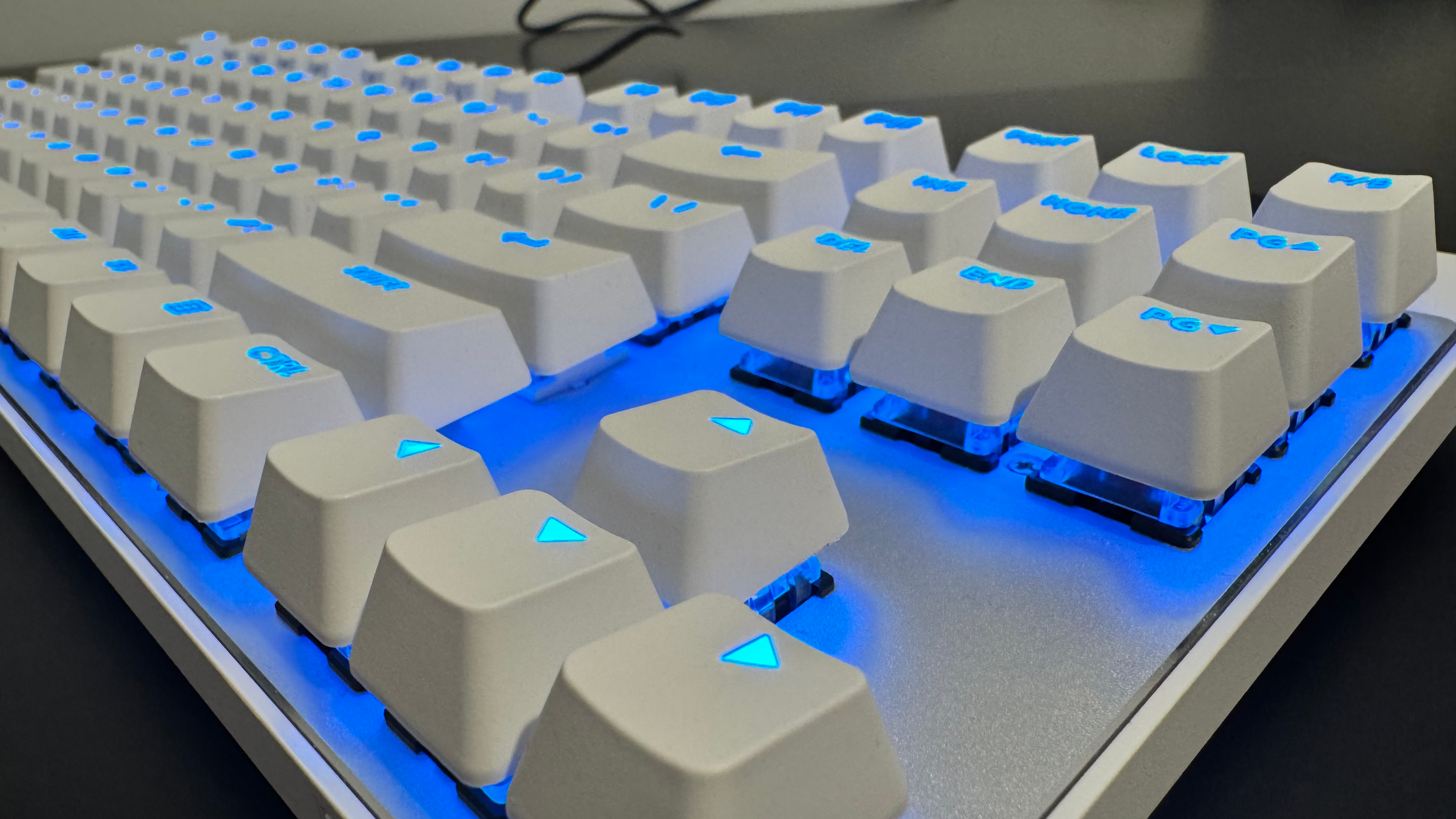 The Logitech G Pro X TKL Rapid gaming keyboard on a desk