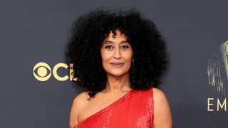 tracee ellis ross with natural afro curly hair