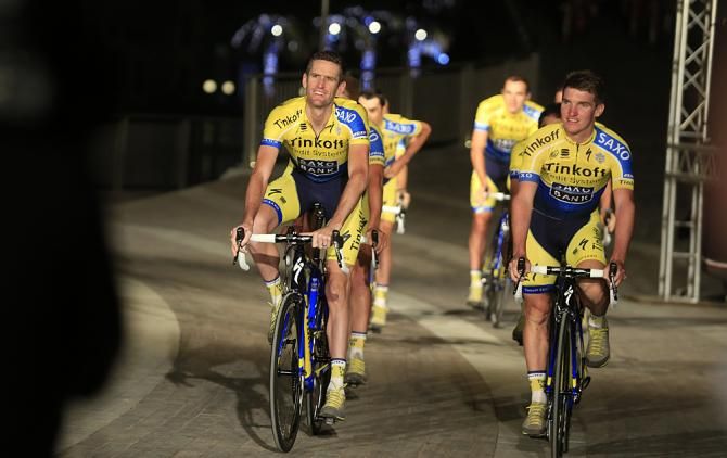 Rory Sutherland rolls in with the Tinkoff-Saxo team