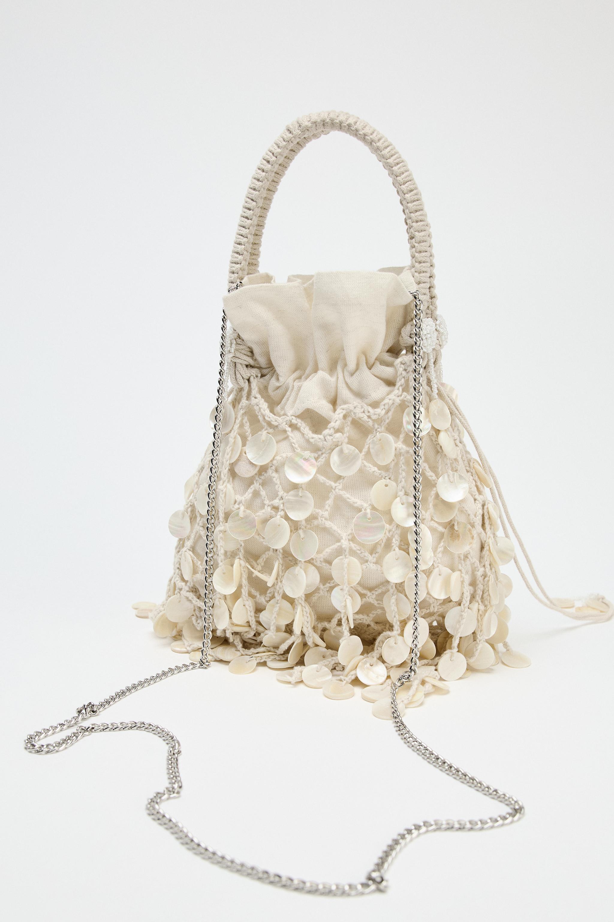 Pearlescent AppliquÉ Handbag
