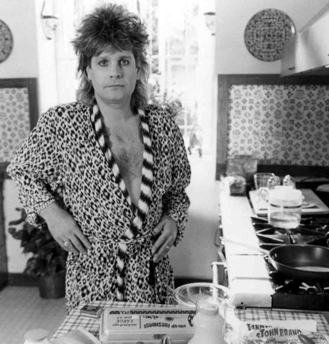 Ozzy Osbourne in a breakfast scene from The Decline Of Western Civilisation Pt 2