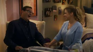 Danny and Stephanie Tanner having a sweet hear to heart moment on Fuller House
