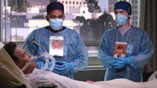 Hill Harper and Freddie Highmore in The Good Doctor