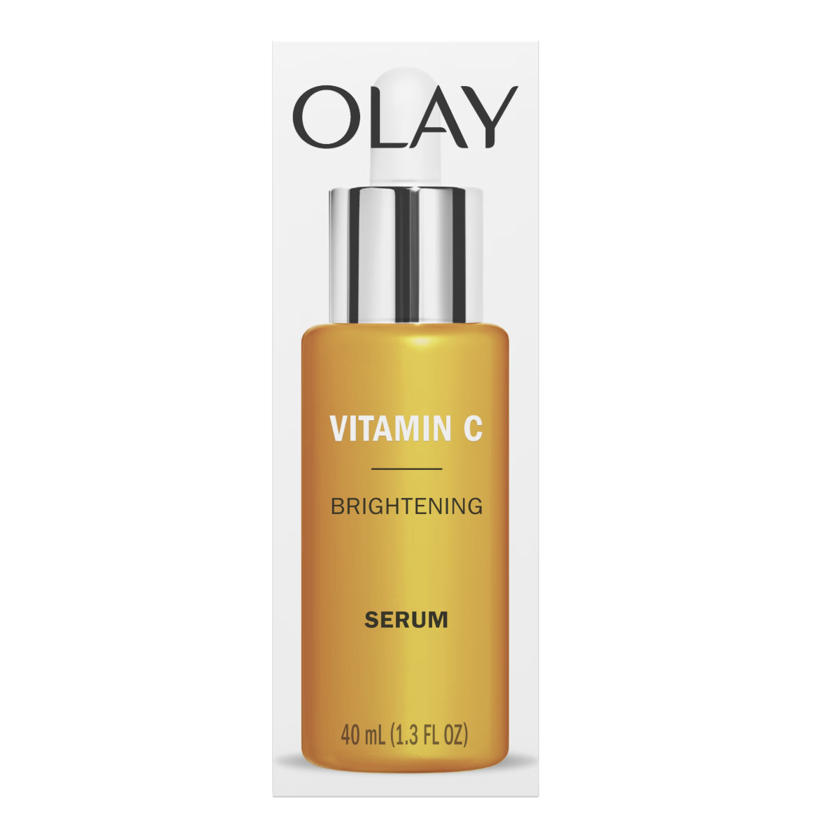 Olay Vitamin C Serum, Brightening Face Serum, Peptide 24 for Dry Dull Skin, 1.3fl Oz