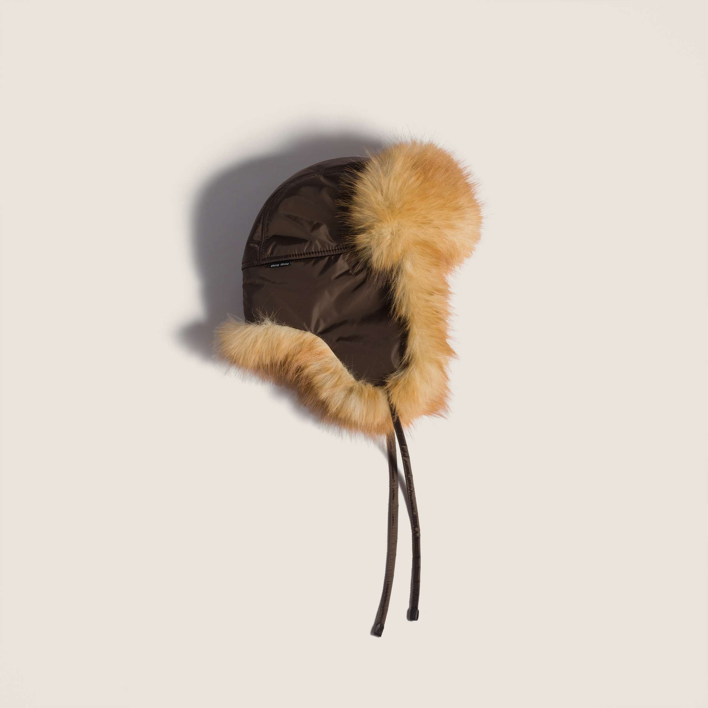 Technical Fabric and Faux Fur Trapper Hat