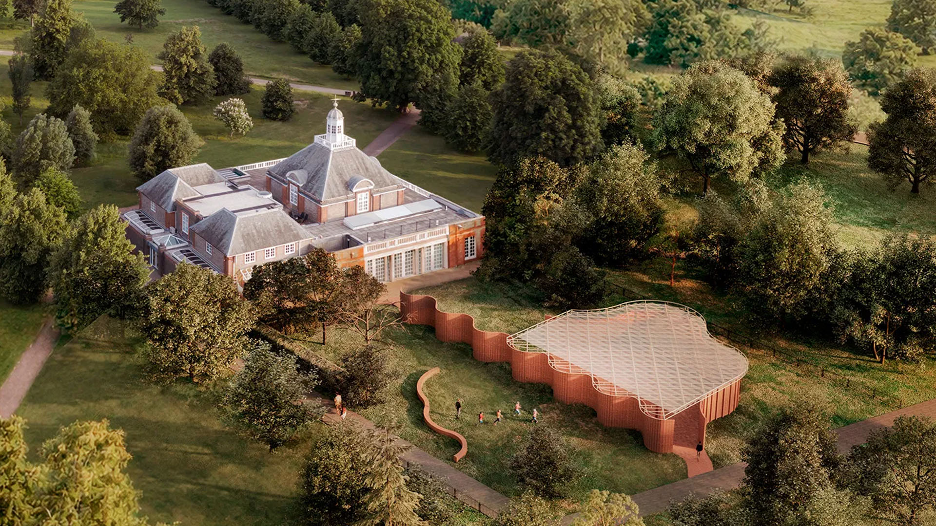 A mock-up render of the Serpentine Pavilion. 