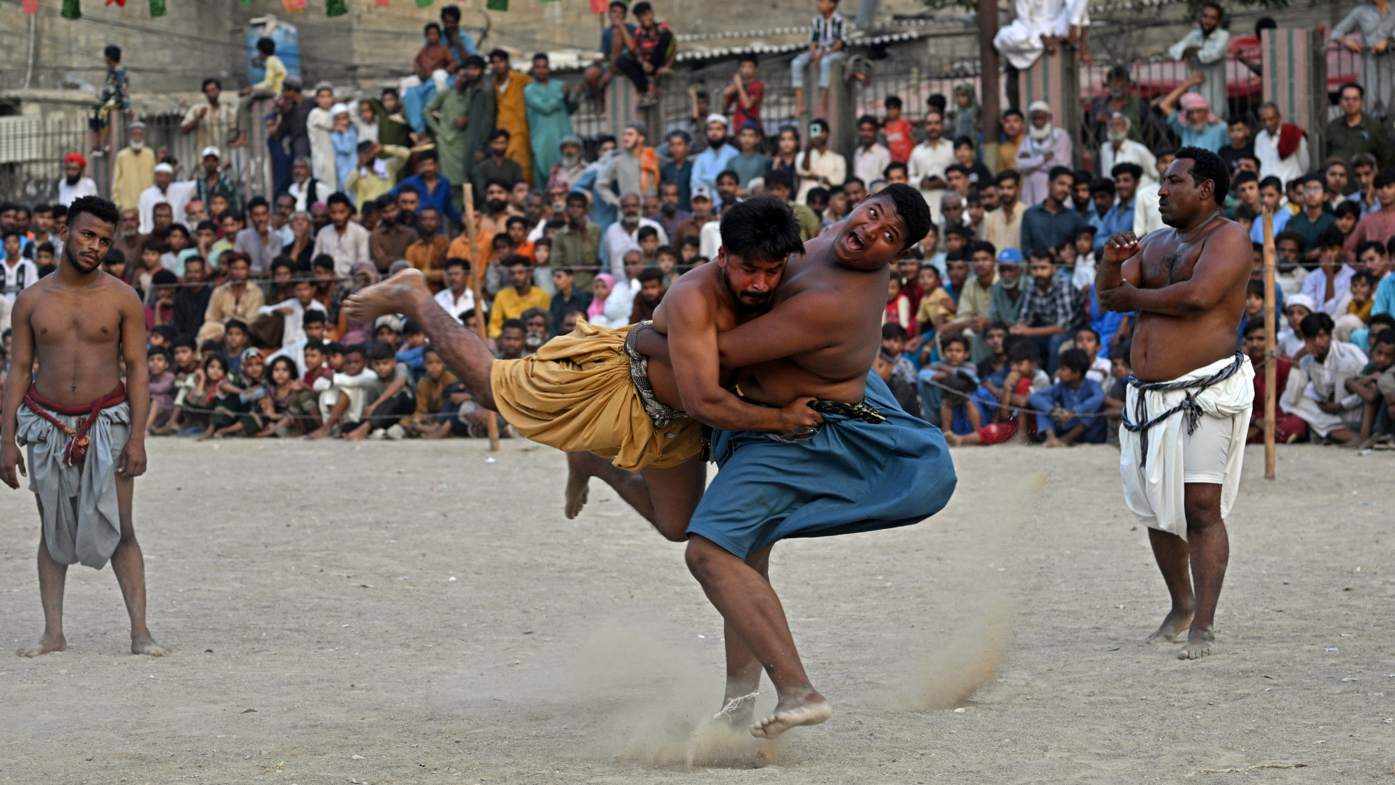 A wrestling match