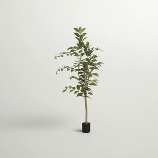Potted Artificial Green Nandina Tree