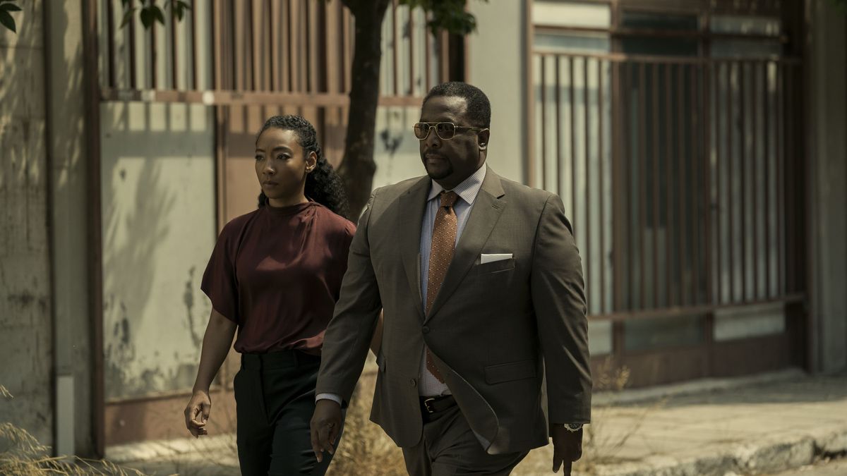Betty Gabriel and Wendell Pierce in Tom Clancy's Jack Ryan