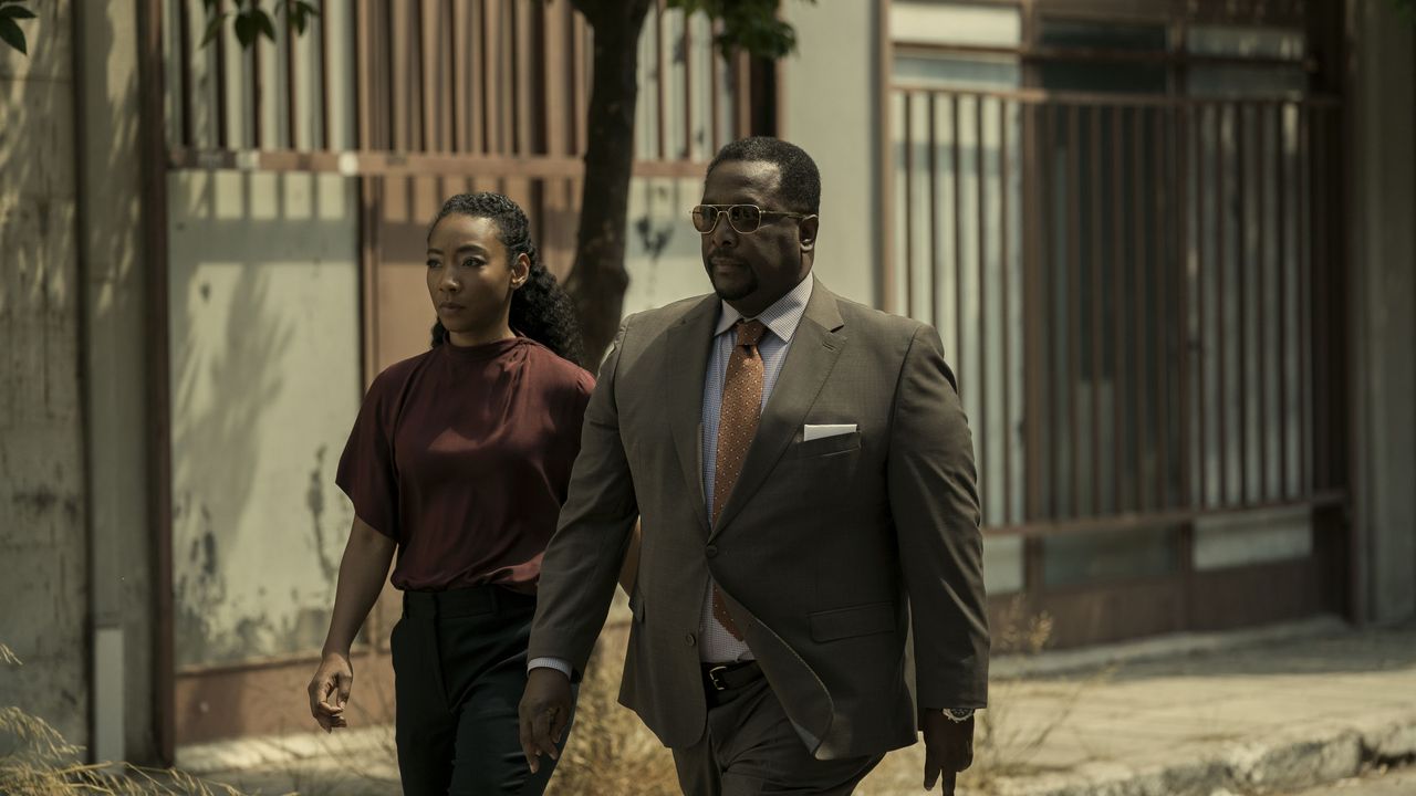 Betty Gabriel and Wendell Pierce in Tom Clancy's Jack Ryan