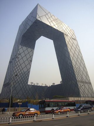 Rem Koolhaas and OMA’s CCTV building in Beijing