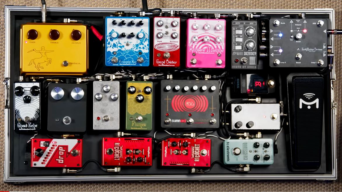 Jamie Stillman&#039;s pedalboard