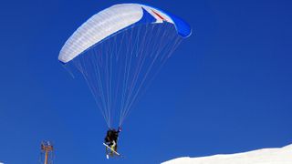 what is paraskiing: blue sky paraskiing