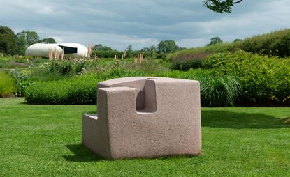 Eduardo Chillida, Harri VI (Stone VI), 1996, Granite, Installation view,