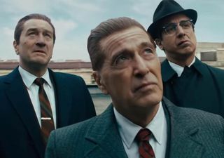 l-to-r: Robert DeNiro, Al Pacino and Ray Romano in The Irishman