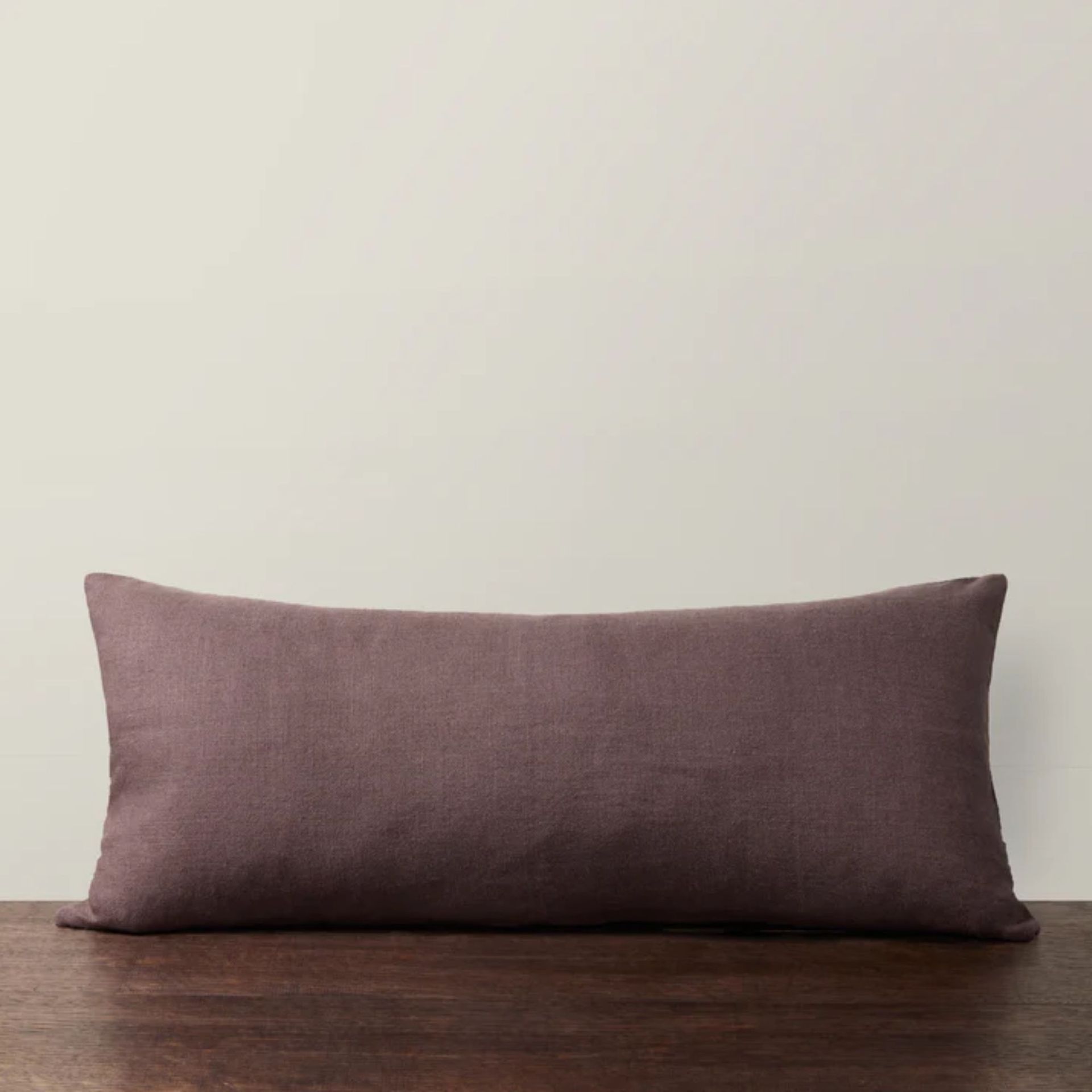 aubergine long pillow
