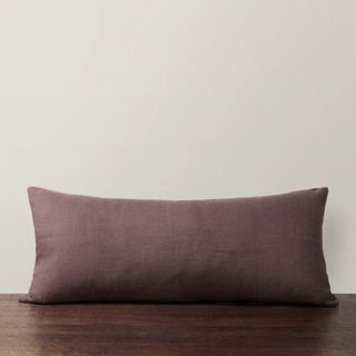 aubergine long pillow