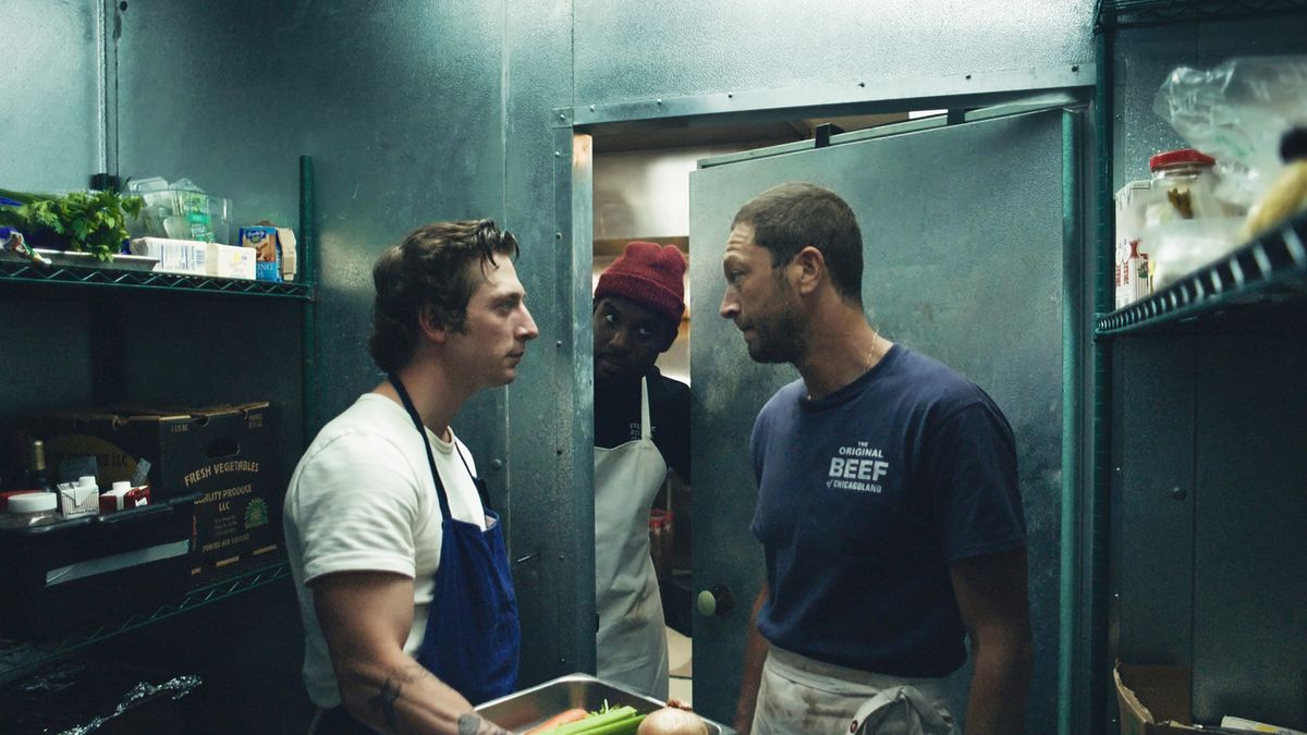 Jeremy Allen White, Lionel Boyce and Ebon Moss-Bachrach in The Bear