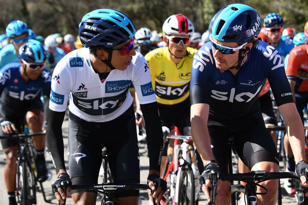 Bernal, Kwiatkowski and Rowe in Paris-Nice