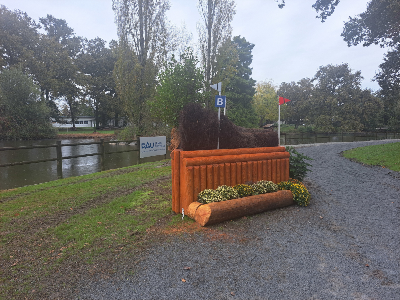 Pau Horse Trials cross-country course fence 7b