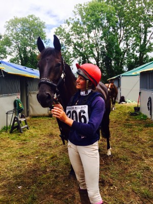 With Archie after his cross-country round in Camphire