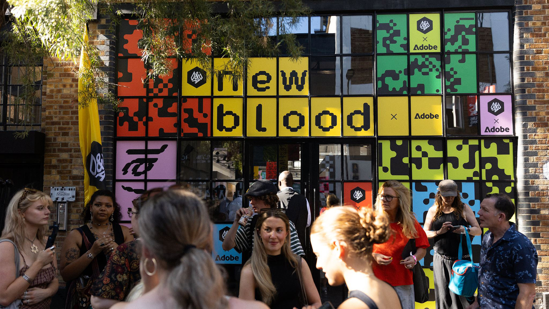 people outside D&AD New Blood festival