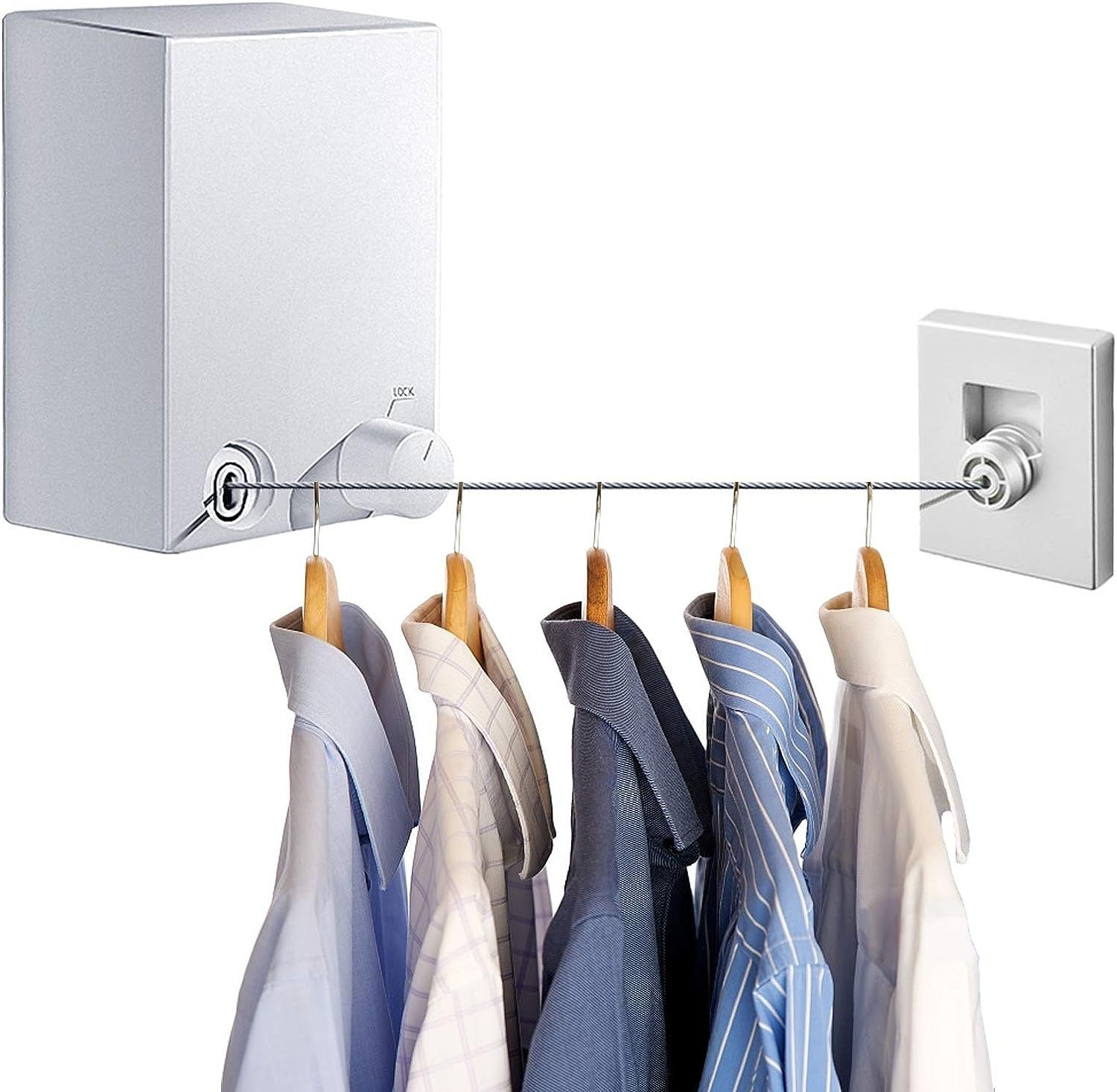 Retractable washing line