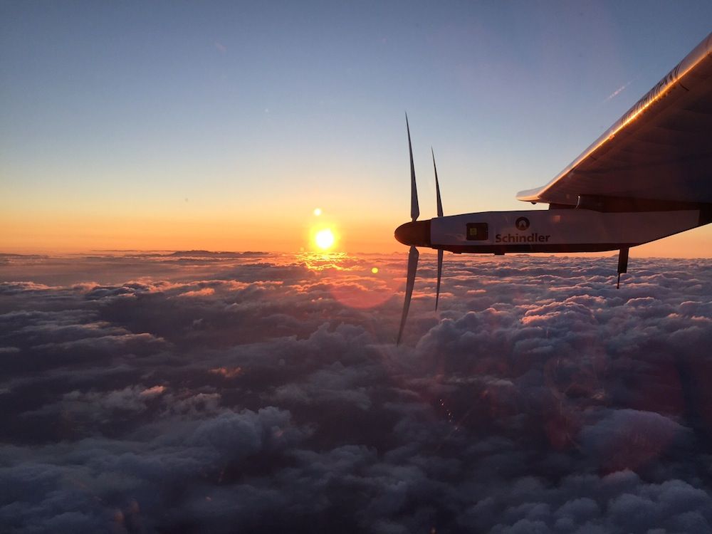 Solar Impulse 2 Over Japan