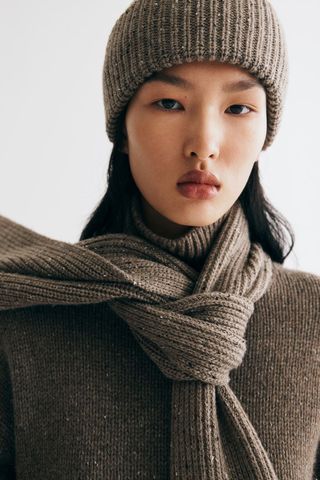 Rib-Knit Beanie