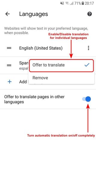 Translate Websites In Google Chrome Step 10
