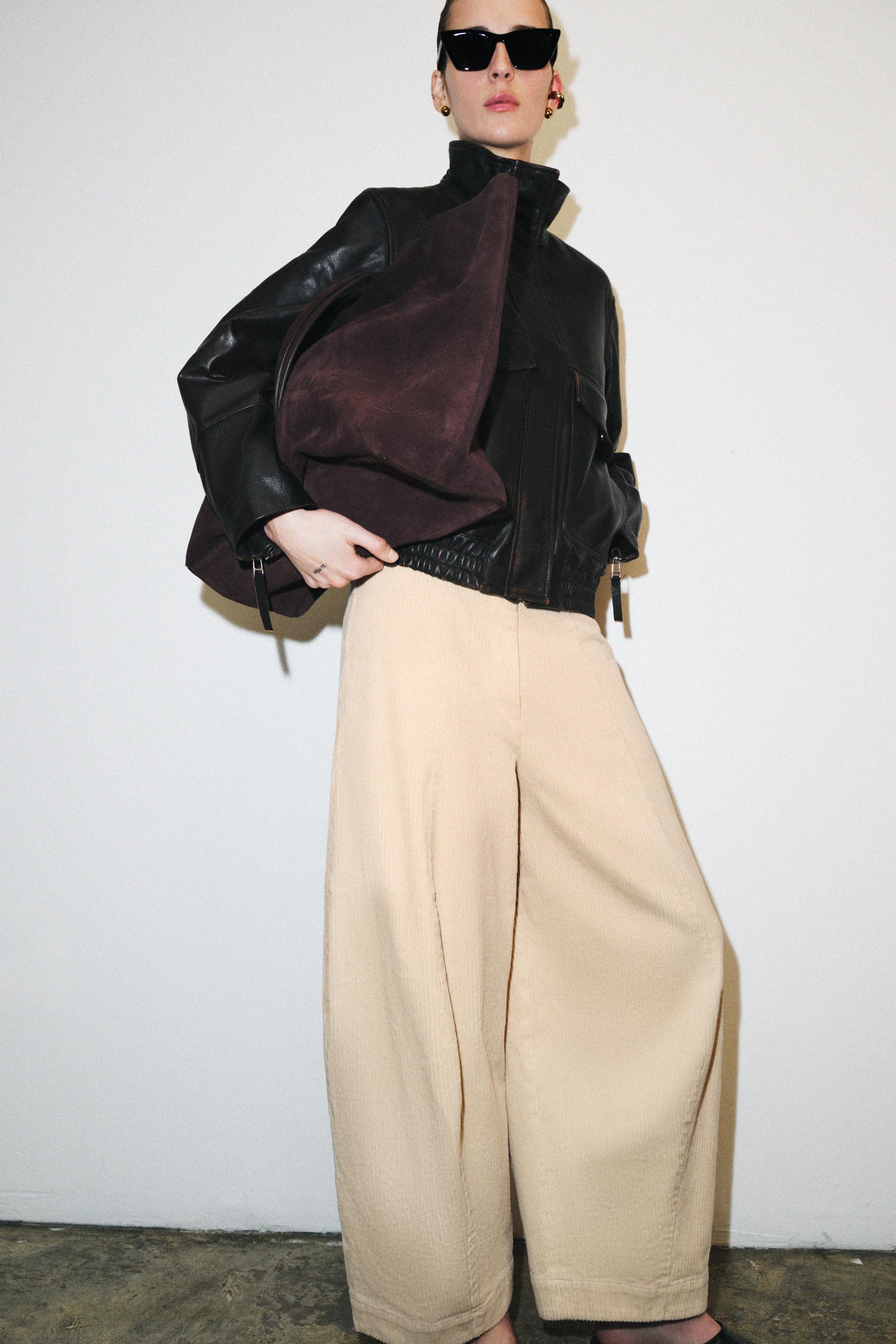 Zw Collection Barrel Corduroy Pants