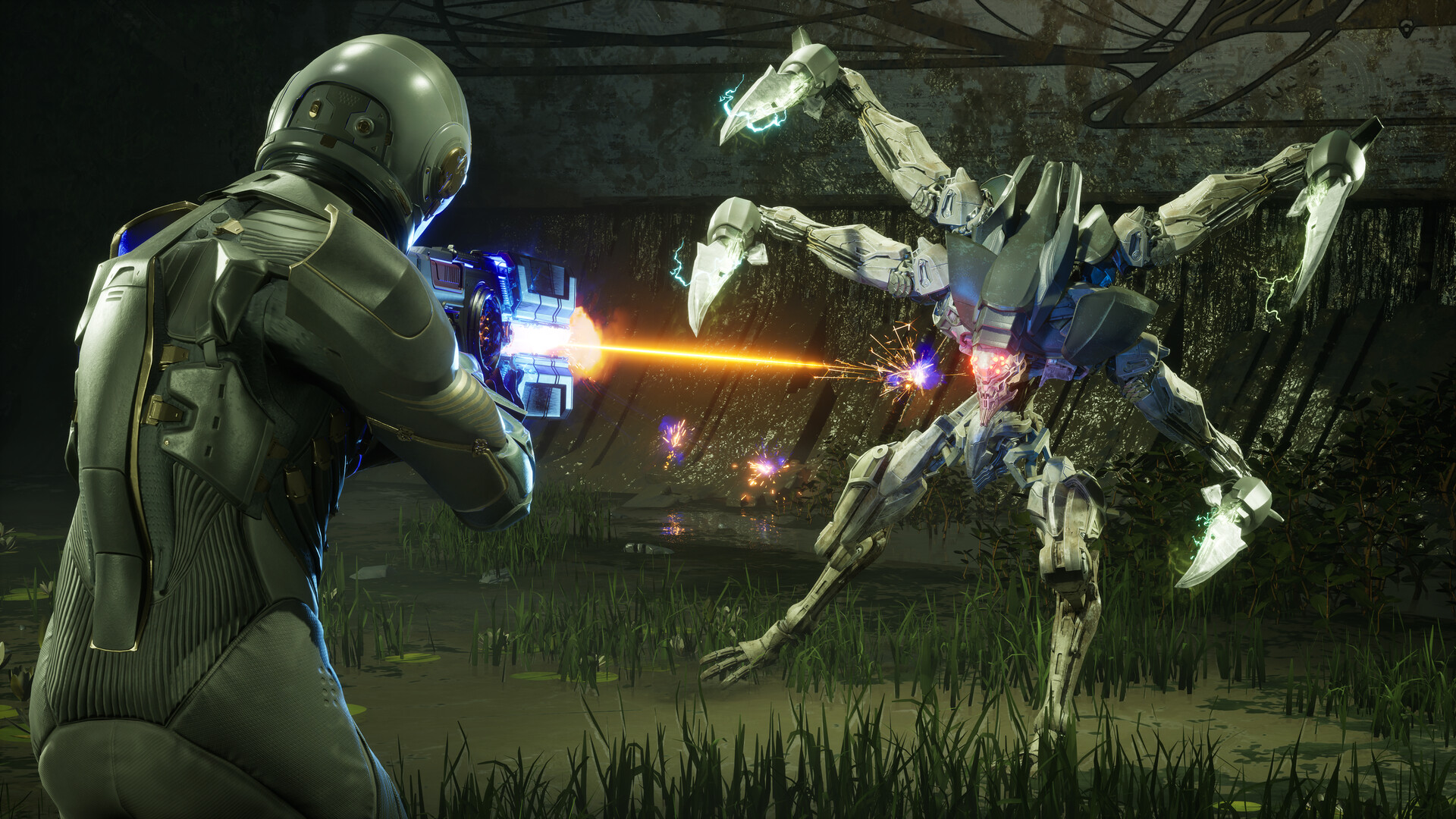 Screenshot from Exodus, a sci-fi action-adventure RPG